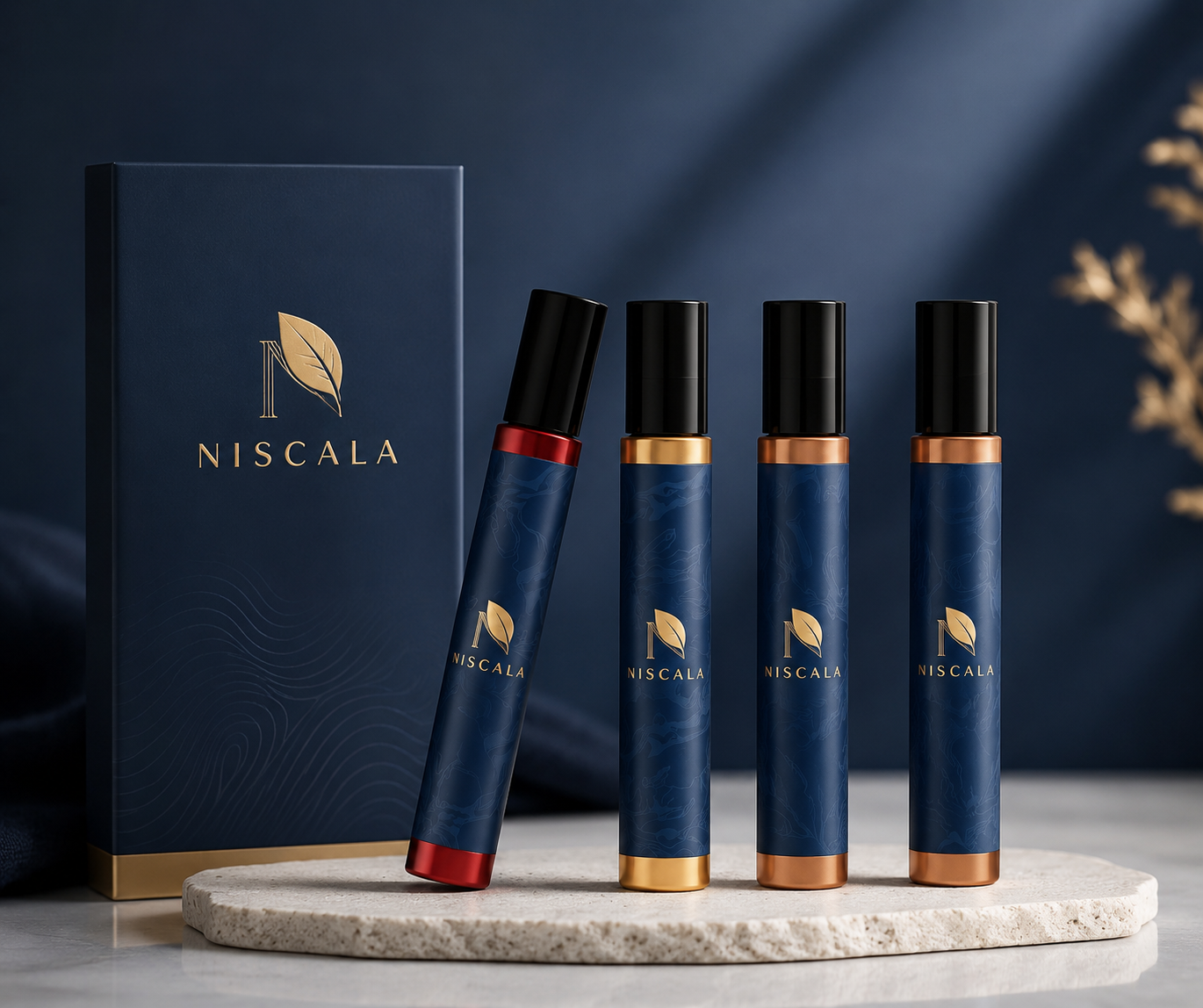 Ilustrasi produk parfum travel size